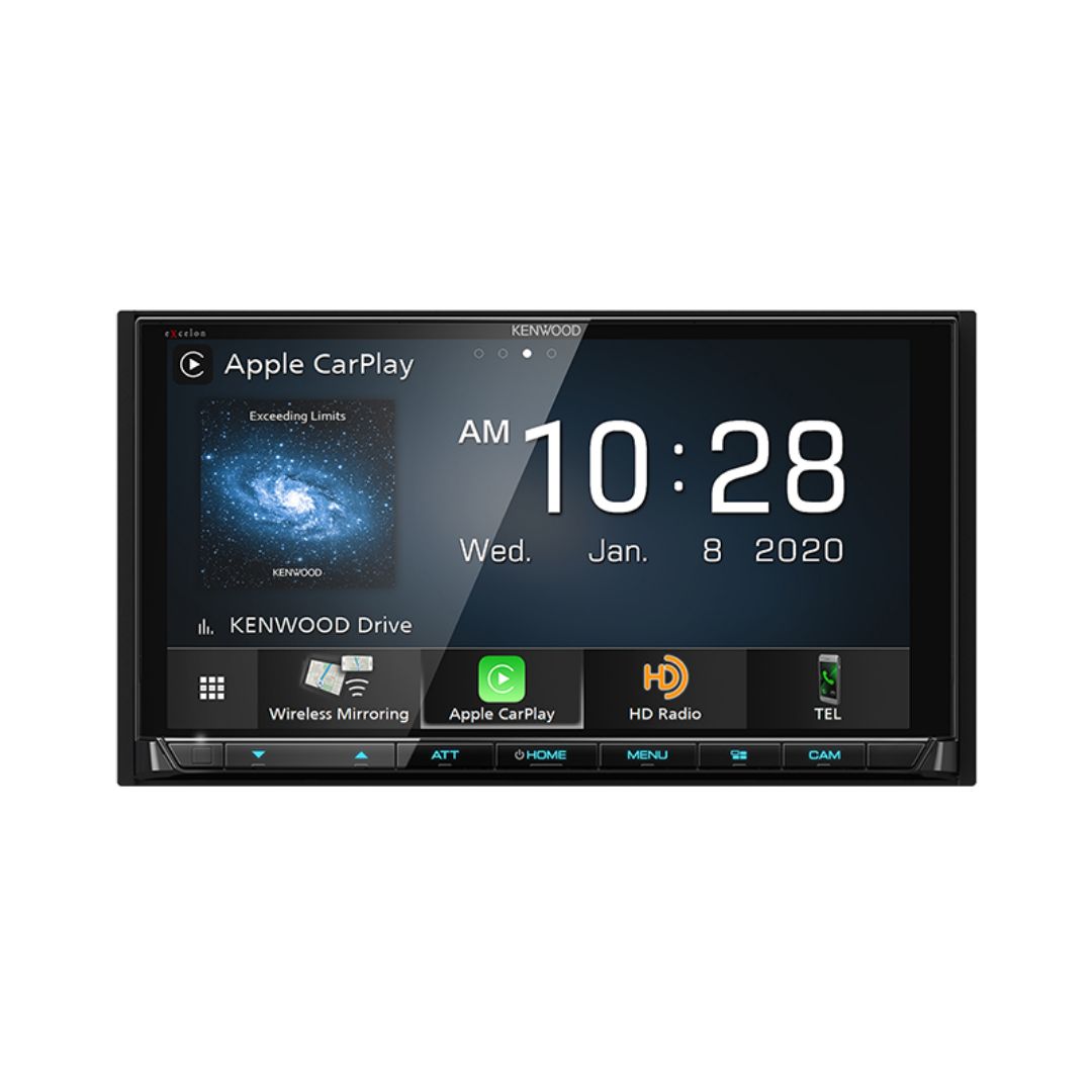 Kenwood, Kenwood DMX957XR, eXcelon Reference 6.8" HD Digital Multimedia Receiver w/ Wireless CarPlay and Android Auto (Does not play CDs)