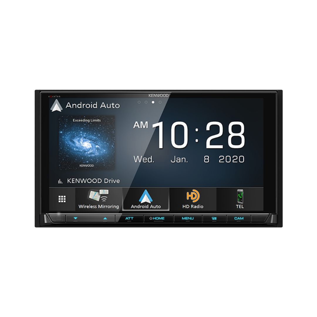 Kenwood, Kenwood DMX957XR, eXcelon Reference 6.8" HD Digital Multimedia Receiver w/ Wireless CarPlay and Android Auto (Does not play CDs)