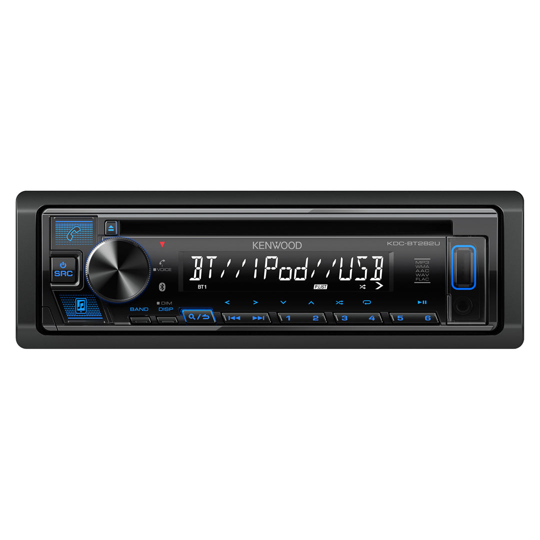 Kenwood, Kenwood KDC-BT282U, AM/FM/CD Receiver w/ Bluetooth and Front USB / Aux Input