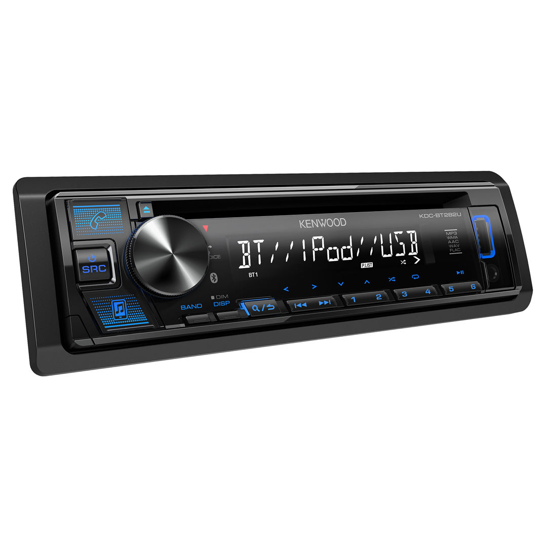 Kenwood, Kenwood KDC-BT282U, AM/FM/CD Receiver w/ Bluetooth and Front USB / Aux Input