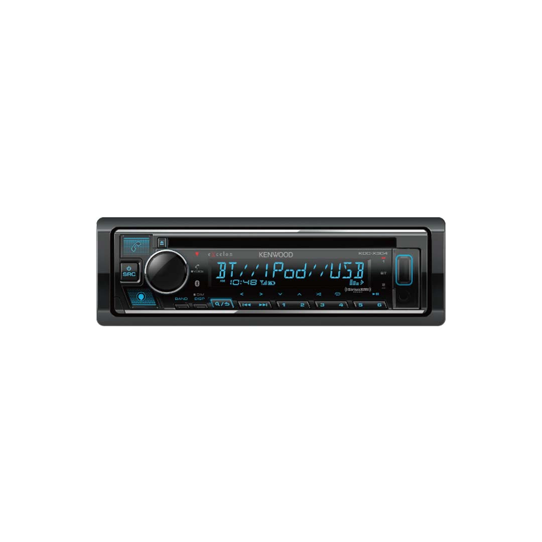 Kenwood, Kenwood KDC-X304, eXcelon CD Receiver w/ Bluetooth and Front USB - Alexa Built-in