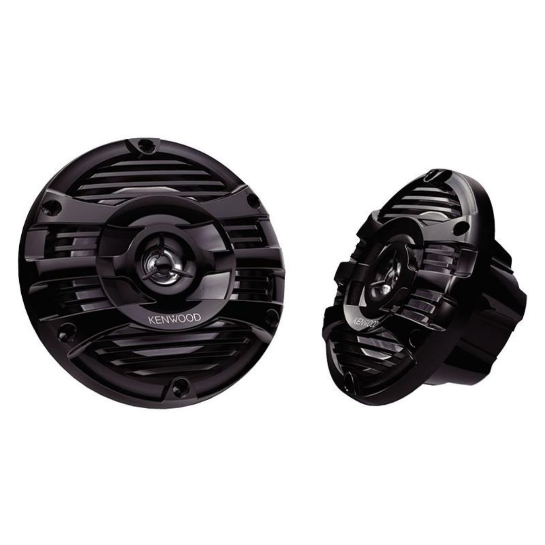 Kenwood, Kenwood KFC-1653MRB, 6.5" 2-Way Coaxial Marine / Motorsport Speaker w/ Black Grille - 150W