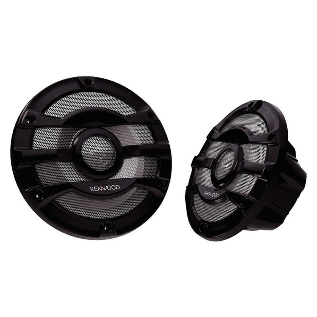 Kenwood, Kenwood KFC-2053MRB, 8" 2-Way Coaxial Marine / Motorsport Speaker - Black Grille, 300W