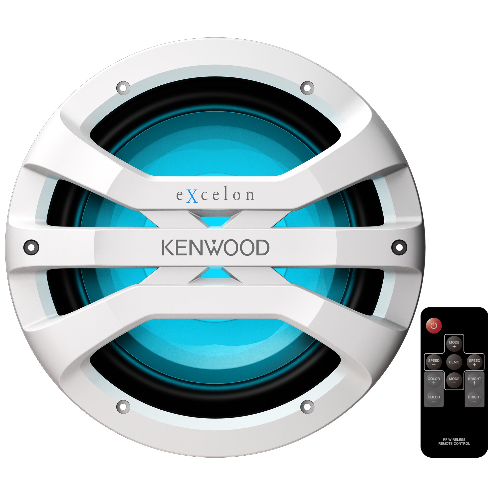 Kenwood, Kenwood XM1041WL, eXcelon 10" Single 4 Ohm Marine / Motorsports Subwoofer, White