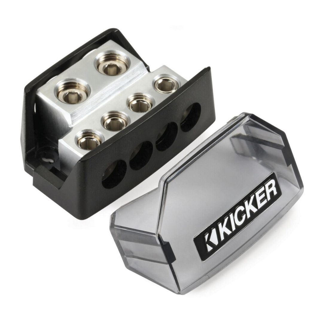 Kicker, Kicker DB4, Distribution Block, 1/0-8 AWG (2), 4-8 AWG out (4) (46DB4)