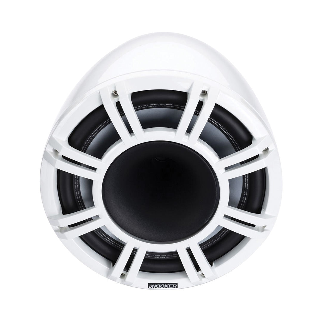 Kicker, Kicker KMFC11W, KM Series 11" Factory-Mount Horn-Loaded Tower Speaker System, White (47KMFC11W)