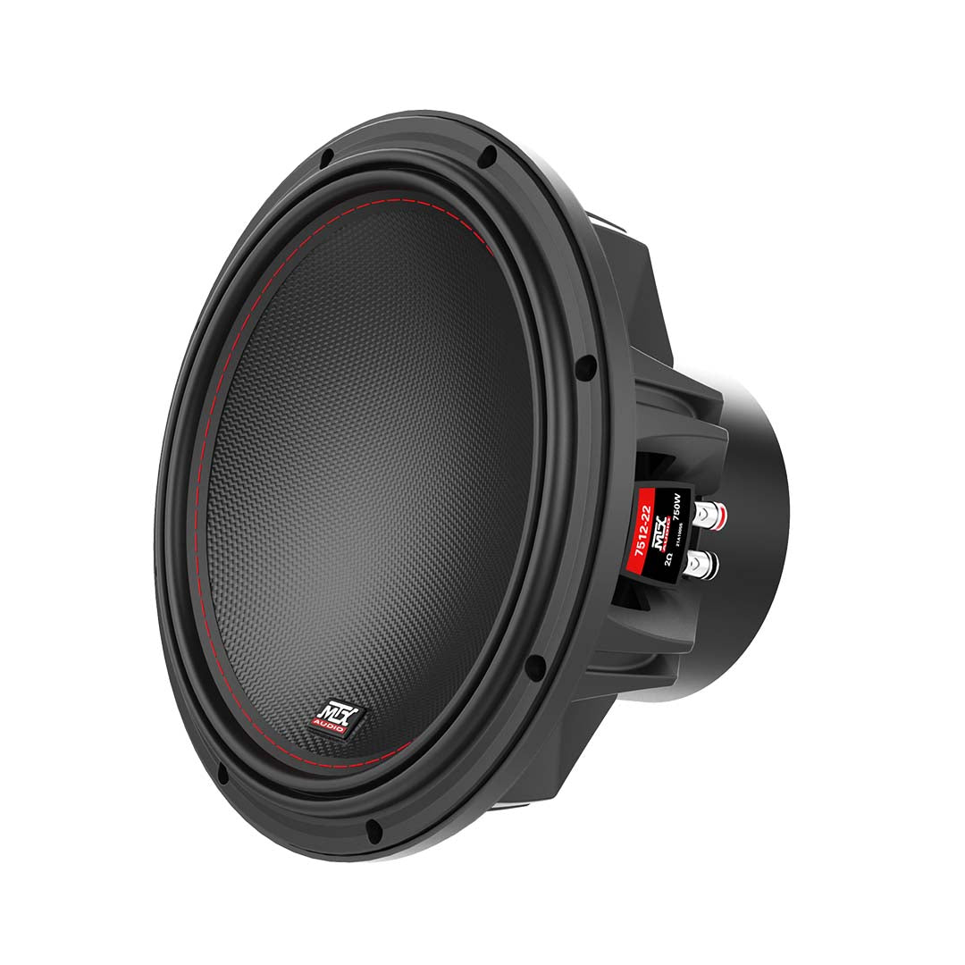 MTX, MTX 7512-22, 12" Dual 2 Ohm Voice Coil Round Subwoofer - 750 Watts