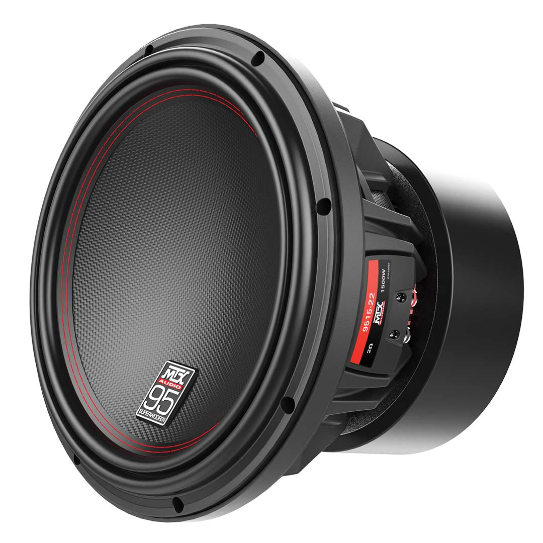 MTX, MTX 9515-22, 15" Dual 2 Ohm Voice Coil Round Subwoofer - 1500 Watts