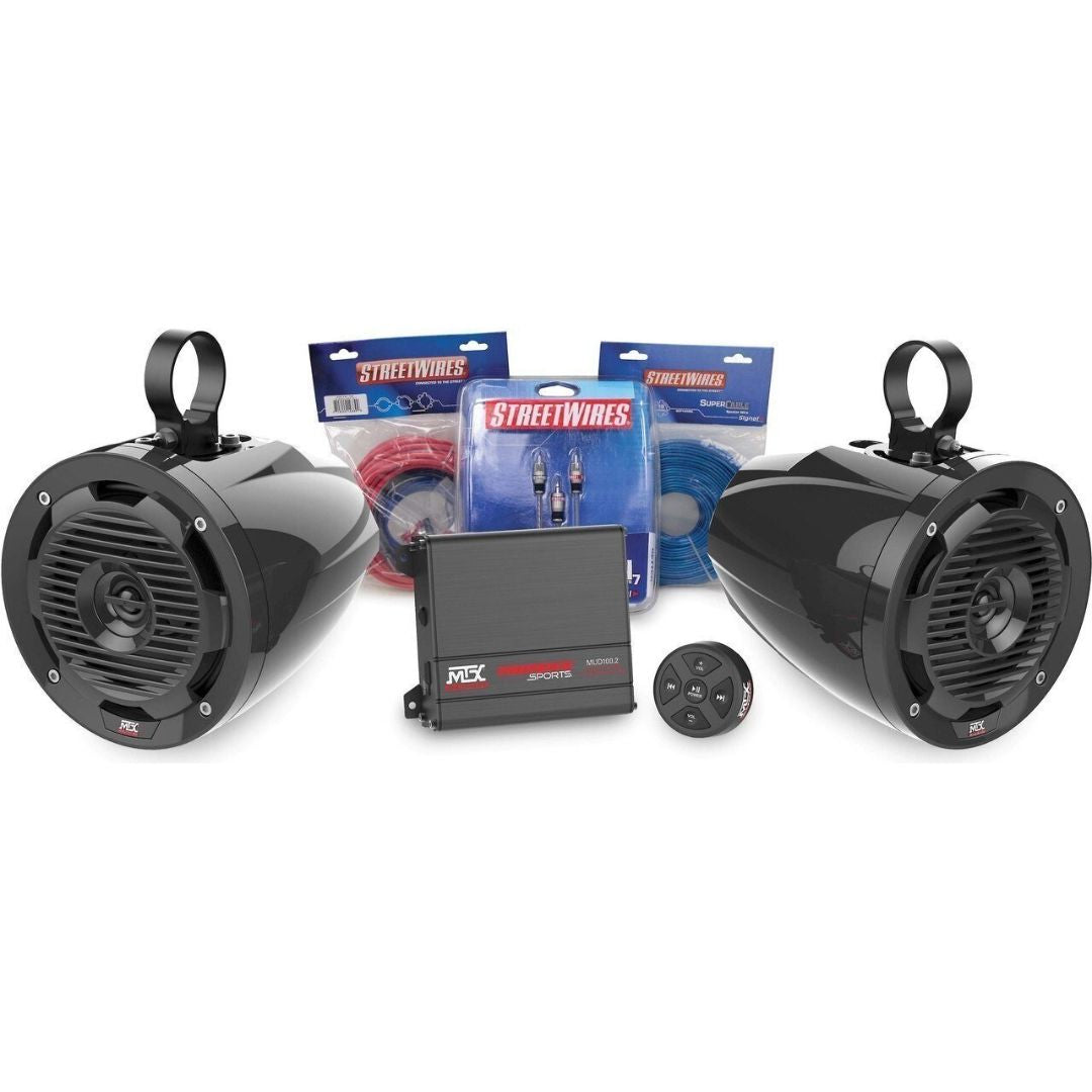 MTX, MTX BORVKIT1, Bluetooth Controlled Motorsports Sound Package - 2 Speaker