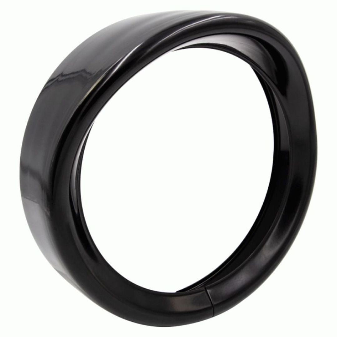 Metra, Metra BC-HDTRIM3, Visor Style Light Trim Ring 7 Inch - 1983 - 2017 - Black