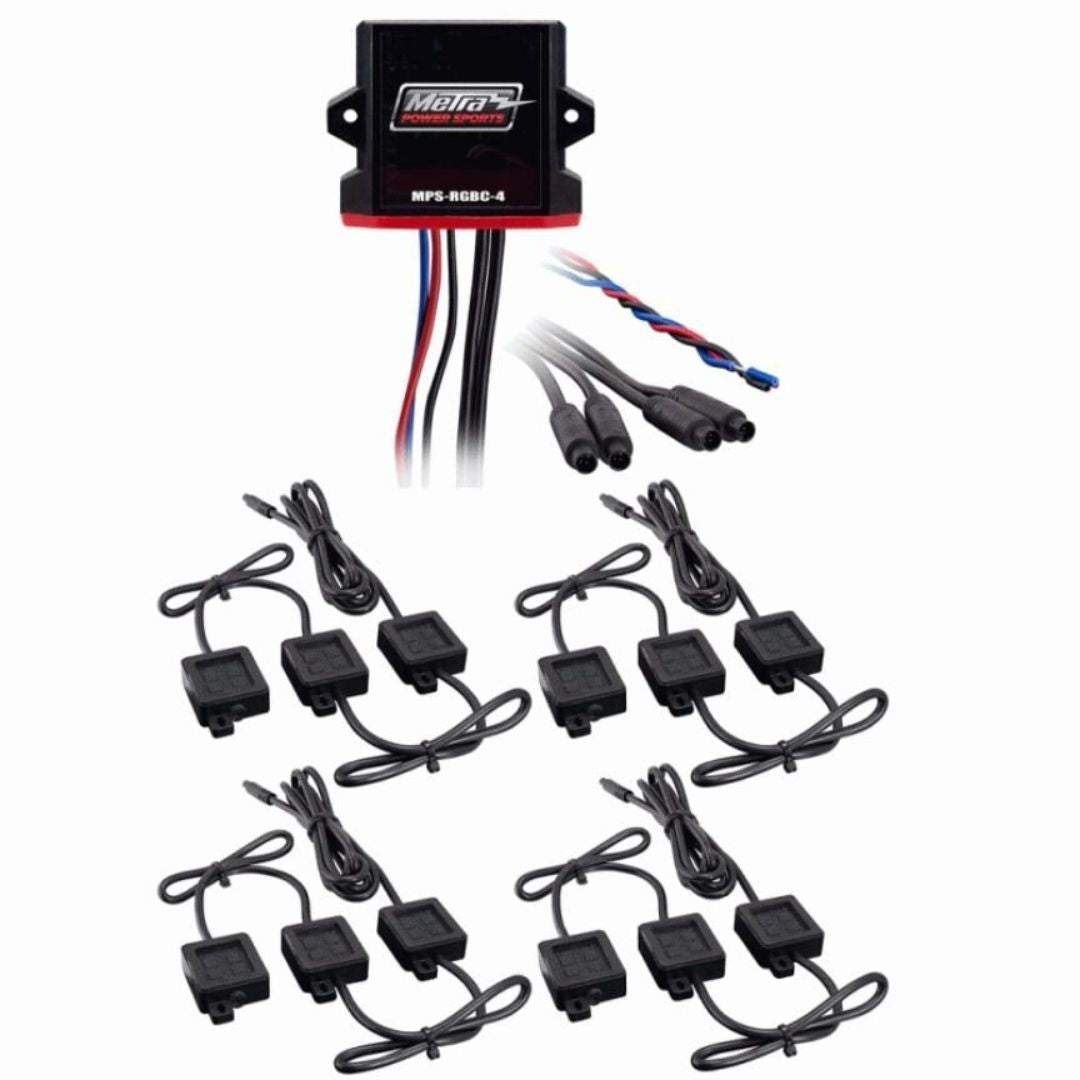 Metra, Metra MPS-RGBWWK, RGB Pod LED String Kit - 4 Pods 1 Controller