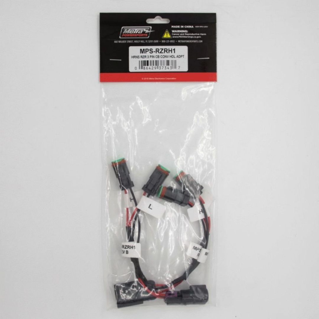 Metra, Metra MPS-RZRH1, Polaris Headlight Adapter Harness w/Stock Halogen Lights