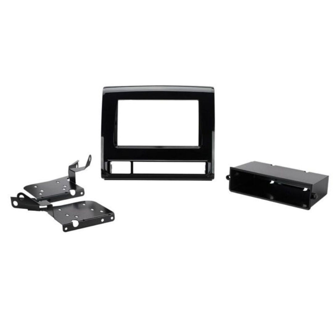 Scosche, Scosche TA2111BPB, 2012-Up Toyota Tacoma ISO Double DIN & DIN+Pocket Kit; Black Pearl