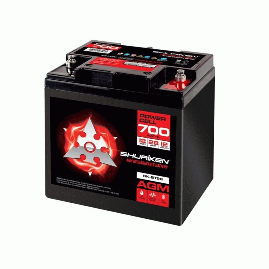 Shuriken, Shuriken SK-BT28, 700W 28AMP Hours Compact Size AGM 12V Battery