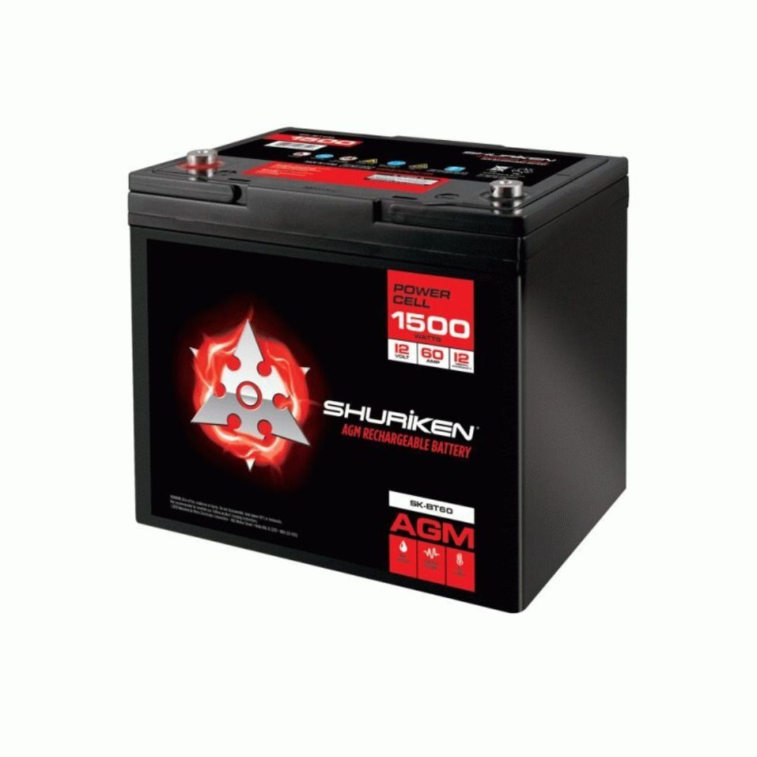 Shuriken, Shuriken SK-BT60, 1500W 60AMP Hours Compact Size AGM 12V Battery