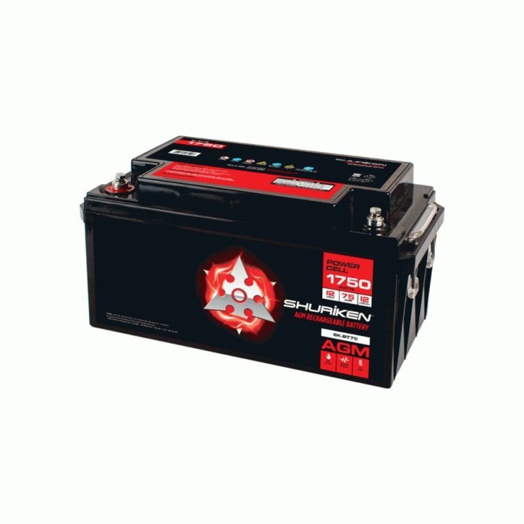 Shuriken, Shuriken SK-BT75, 1750W 75AMP Hours Large Size AGM 12V Battery