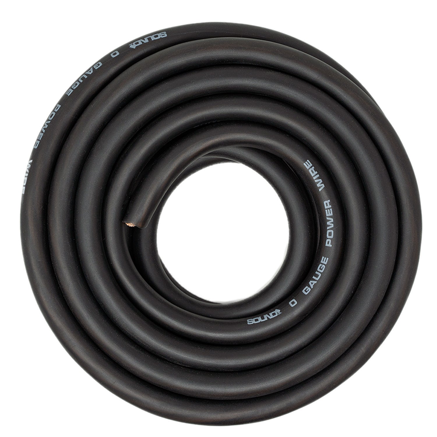 SoundBox, SoundBox CW0-25BK, 0 Gauge 25' CCA Amplifier Power / Ground Wire Roll, Black