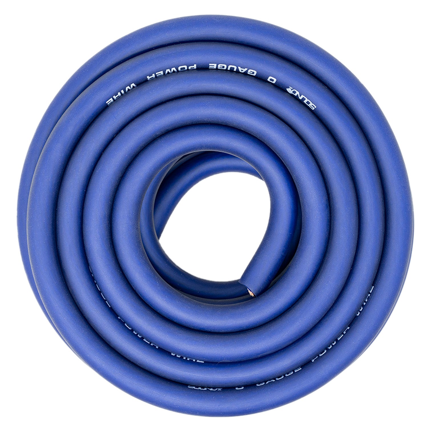 SoundBox, SoundBox CW0-25BL, 0 Gauge 25' CCA Amplifier Power / Ground Wire Roll, Blue