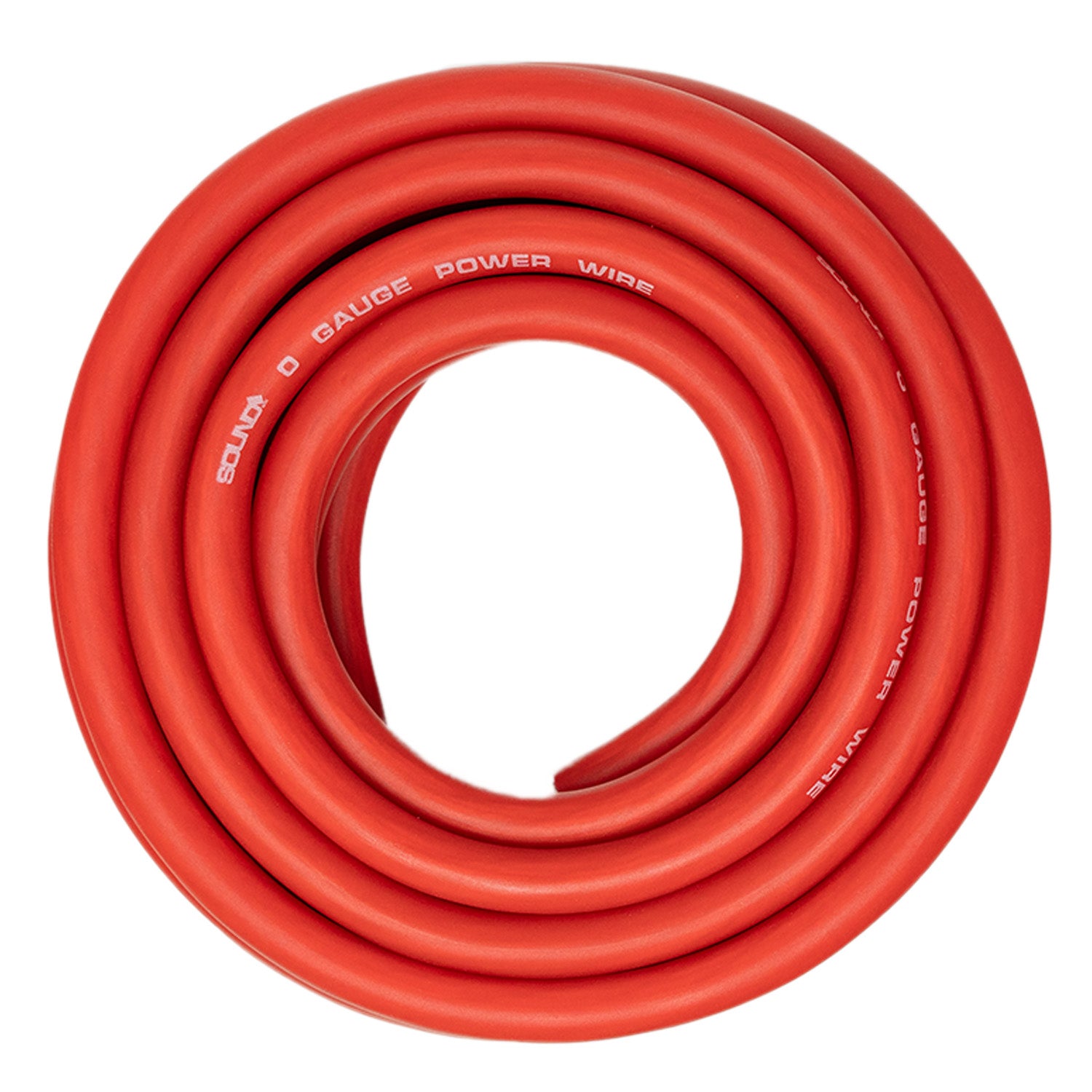 SoundBox, SoundBox CW0-25R, 0 Gauge 25' CCA Amplifier Power / Ground Wire Roll, Red