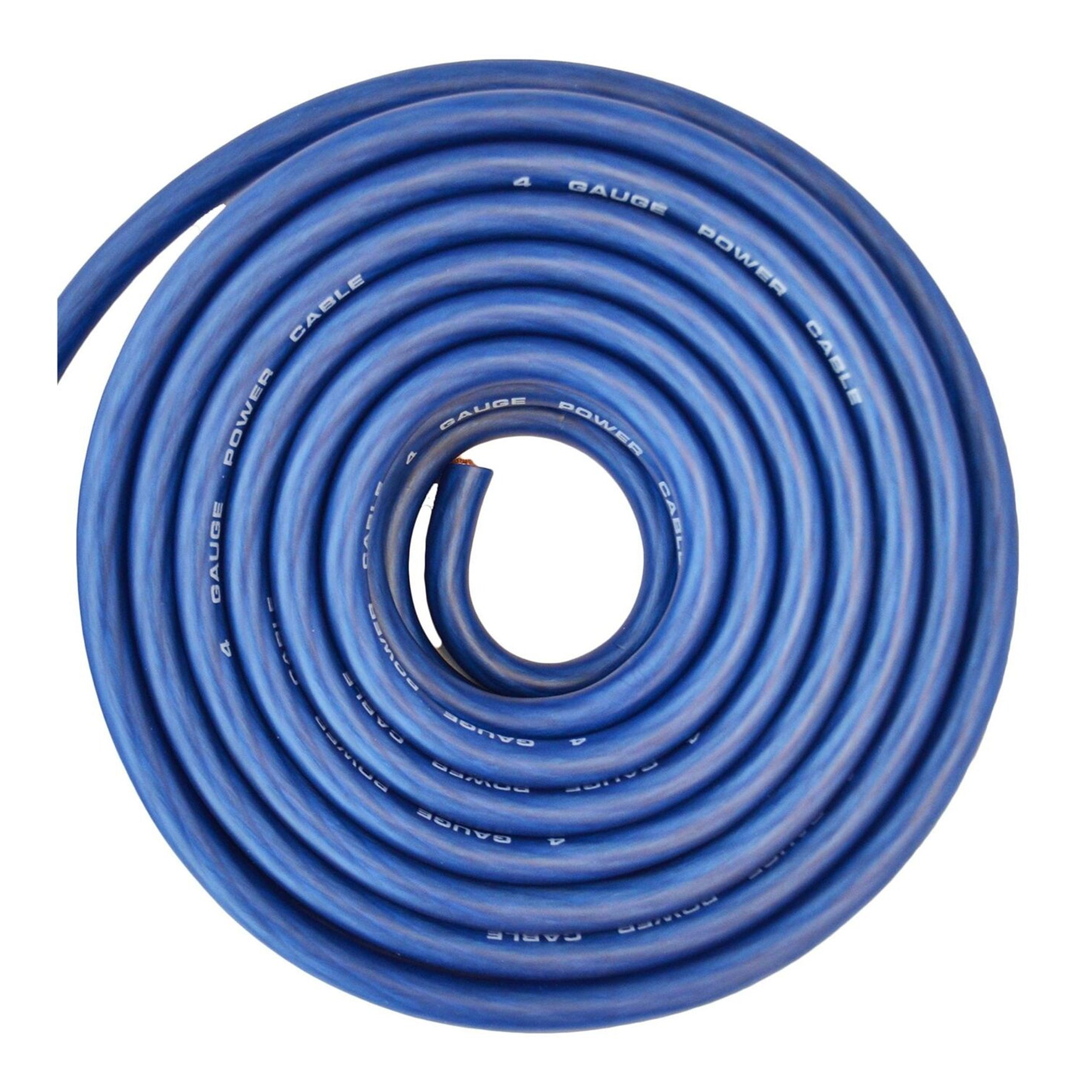 SoundBox, SoundBox CW4-25BL, 4 Gauge 25' CCA Amplifier Power / Ground Wire Roll, Blue