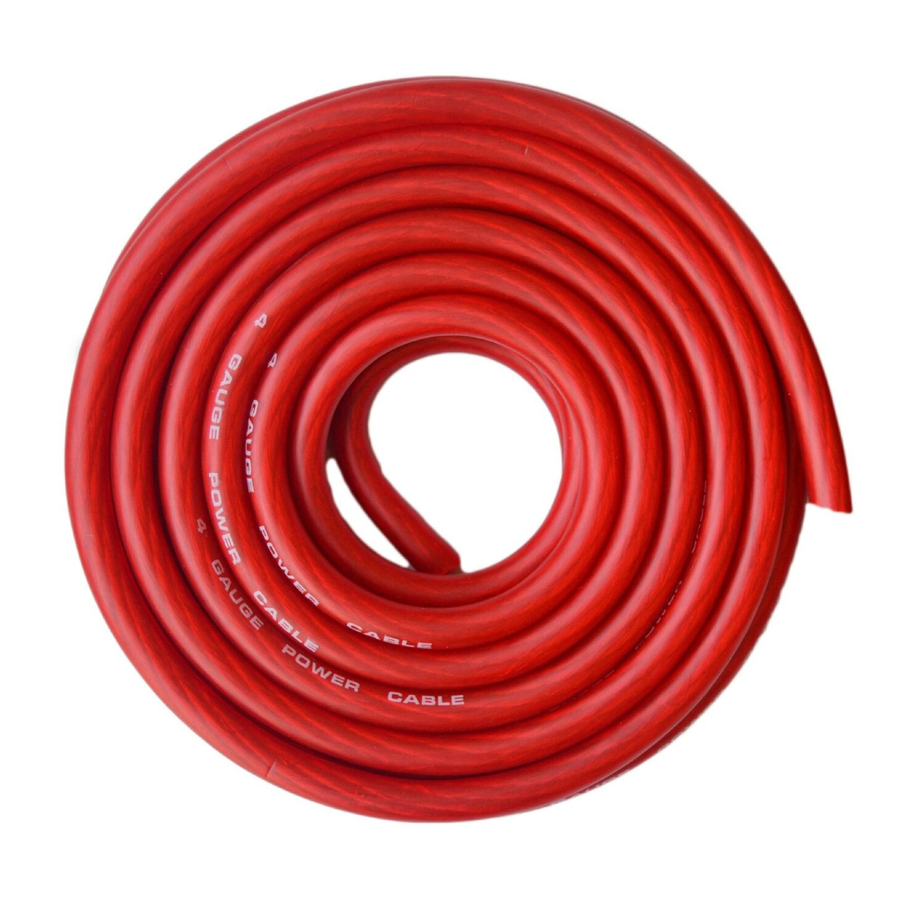 SoundBox, SoundBox CW4-25R, 4 Gauge 25' CCA Amplifier Power / Ground Wire Roll, Red