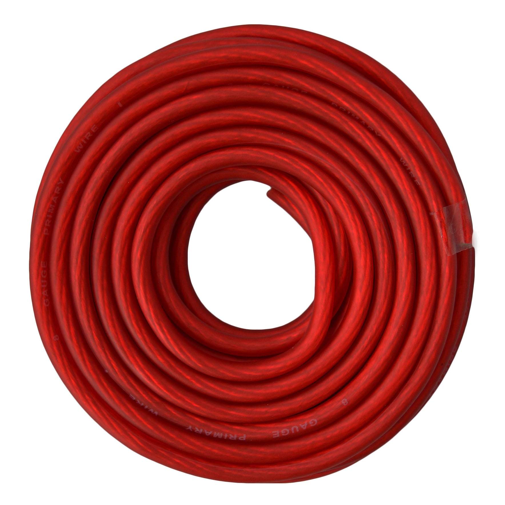 SoundBox, SoundBox CW8-20R, 8 Gauge 20' CCA Amplifier Power / Ground Wire Roll, Red