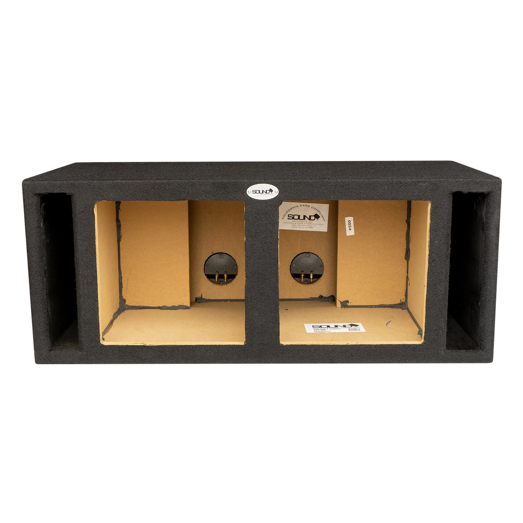 SoundBox, SoundBox E Series Dual 10" Vented Side Port Subwoofer Enclosure, Square