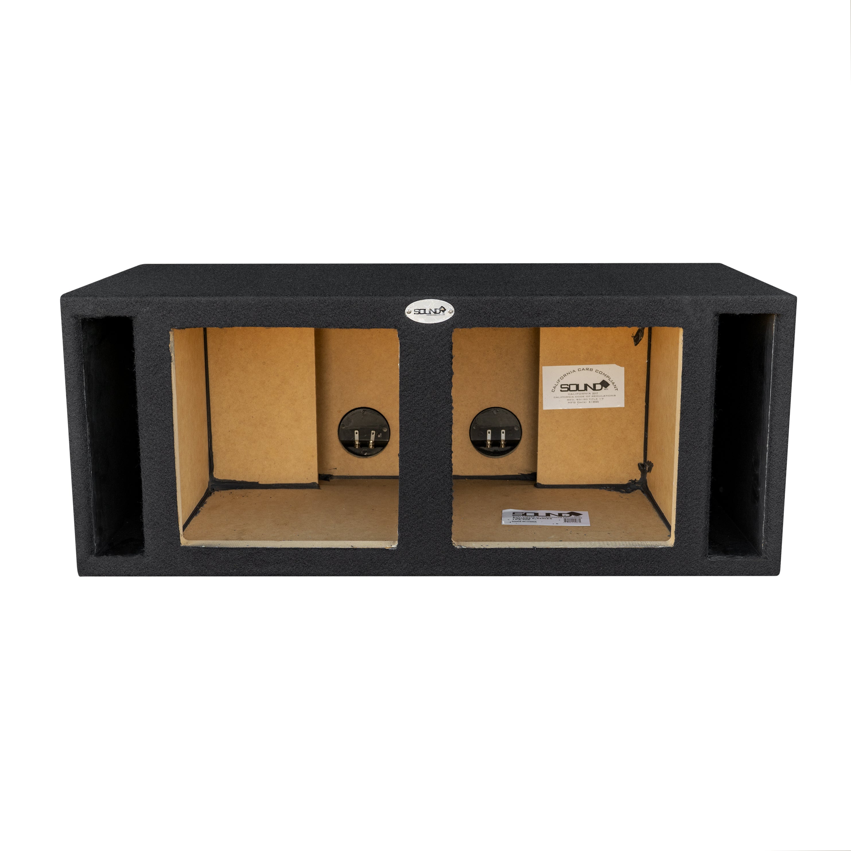 SoundBox, SoundBox E Series Dual 12" Vented Side Port Subwoofer Enclosure, Square