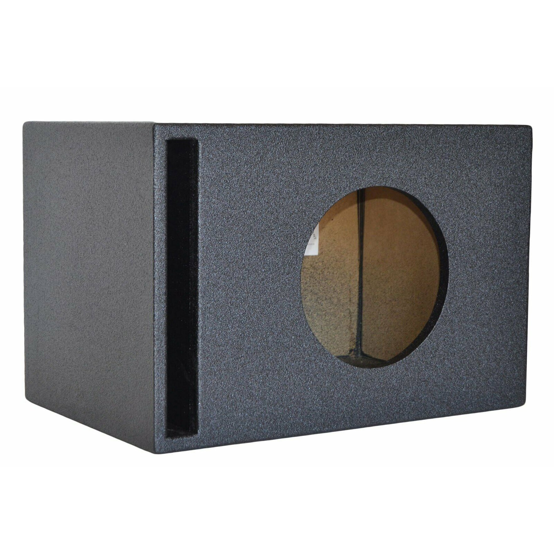 SoundBox, SoundBox SPL Series Single 10" Vented Subwoofer Enclosure, Built to Spec for JL Audio W7 10" - BedLiner Finish