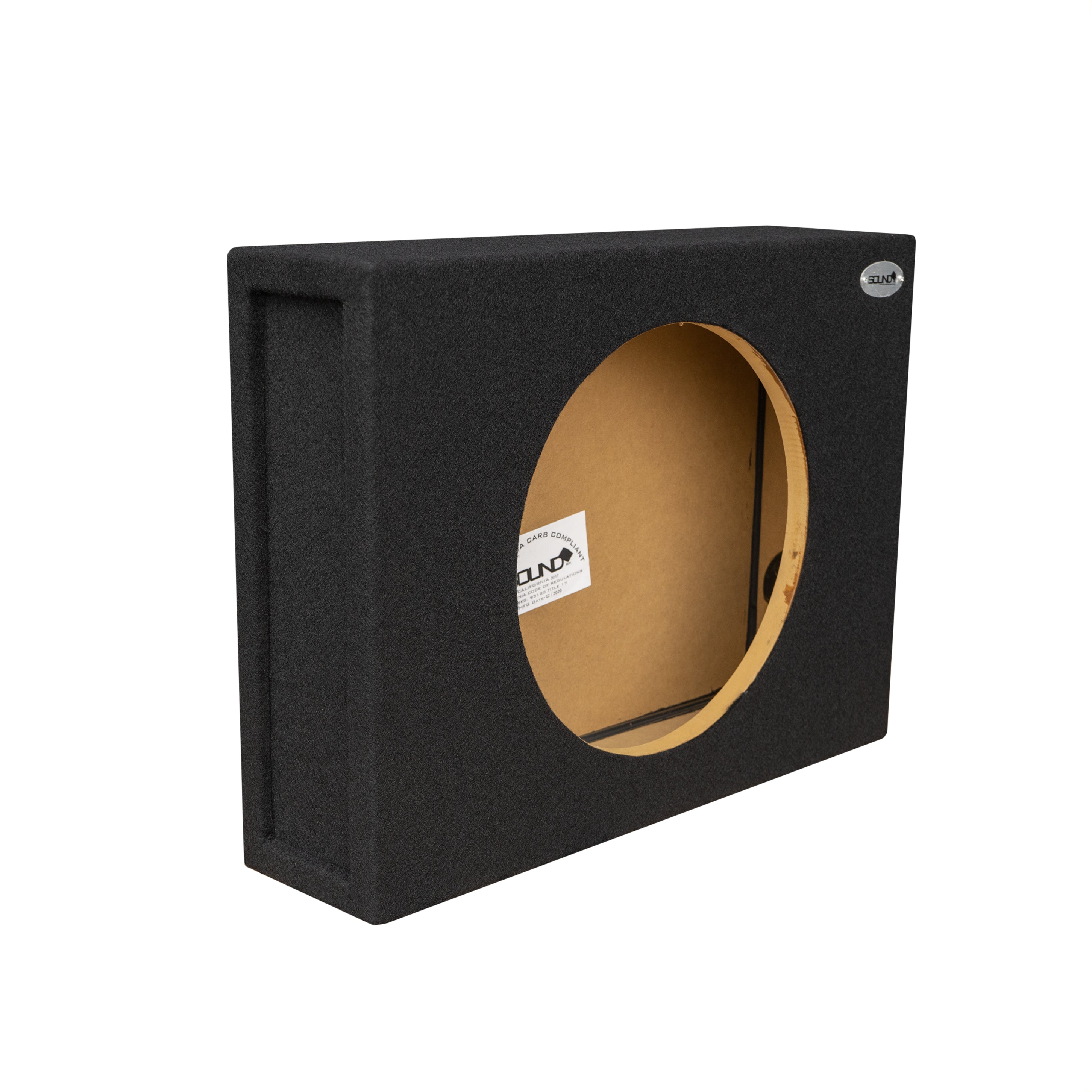 SoundBox, SoundBox Universal Single 12" Sealed Subwoofer Enclosure, Shallow Truck (Pair)