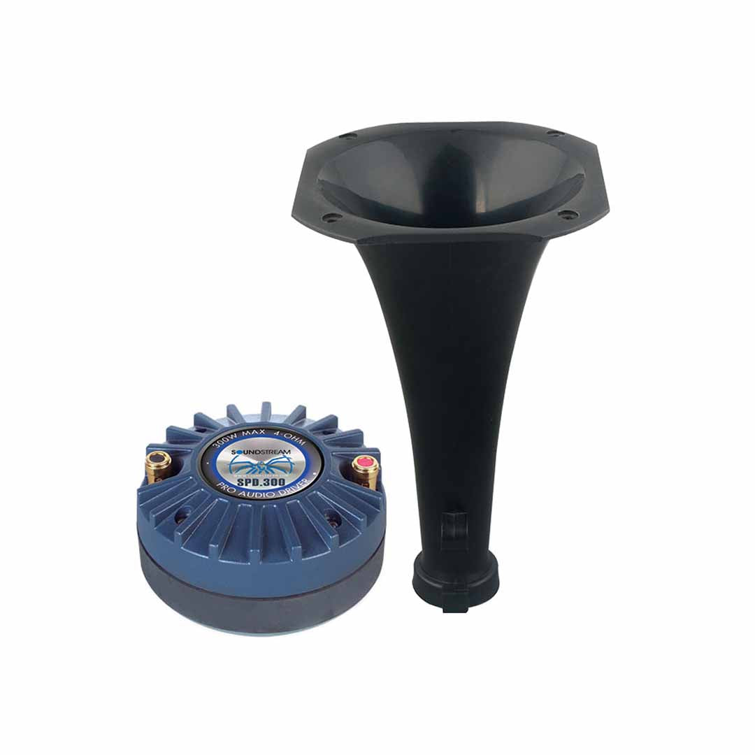 Soundstream, Soundstream SPD.300, Compression Driver Tweeter w/ Large  ABS Horn, 300W