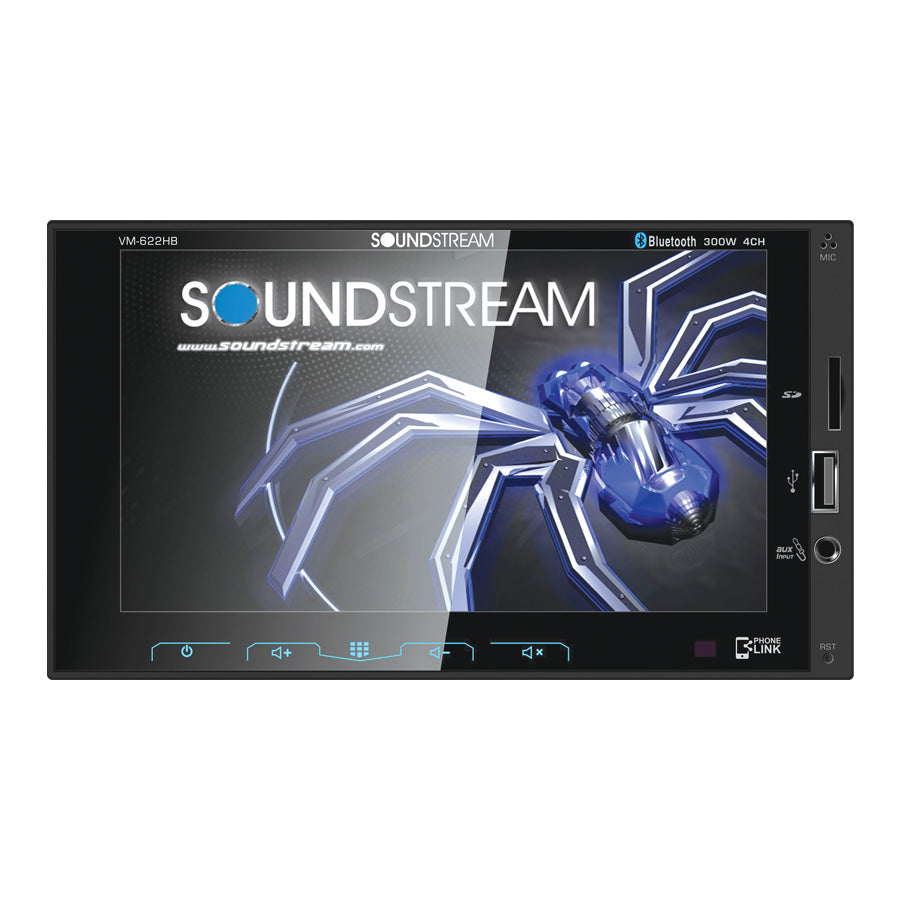 Soundstream, Soundstream VM-622HB, 2-DIN Digital Media (no DVD) w/ Phonelink, Bluetooth & 6.2" Capacitive LCD