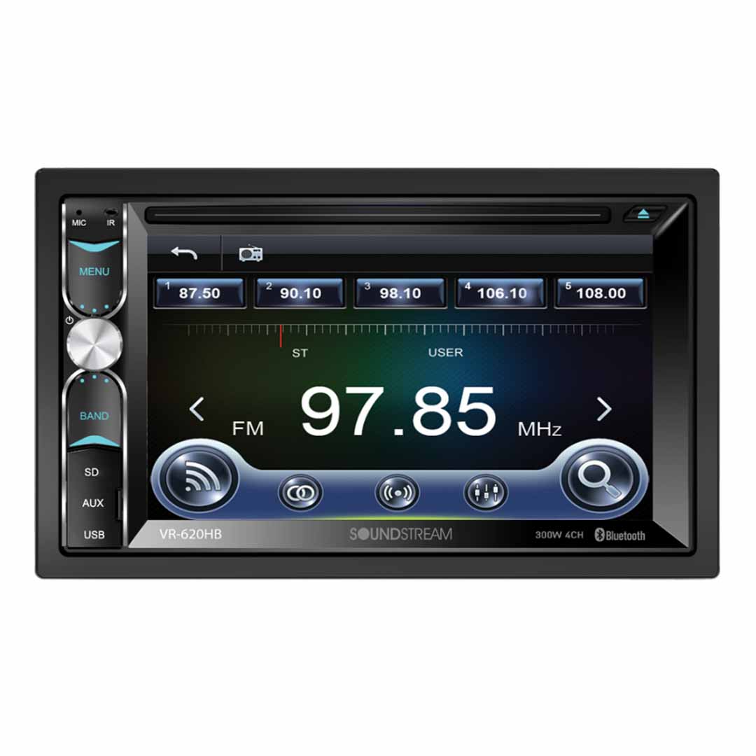 Soundstream, Soundstream VR-620HB, 2-DIN Source Unit w/ Phonelink, Bluetooth & 6.2" LCD