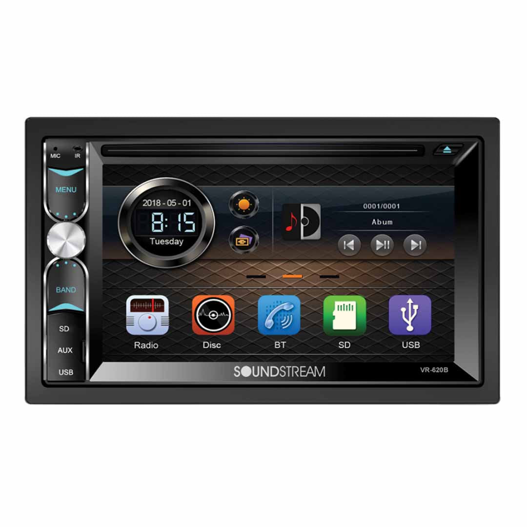 Soundstream, Soundstream VR-620HB, 2-DIN Source Unit w/ Phonelink, Bluetooth & 6.2" LCD