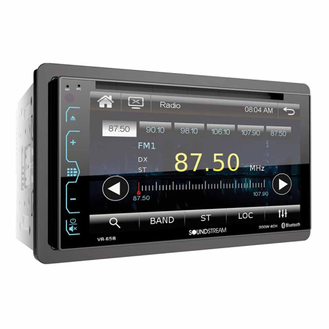 Soundstream, Soundstream VR-65B, 2-DIN AptiX Source Unit w/ Bluetooth, & 6.2" LCD