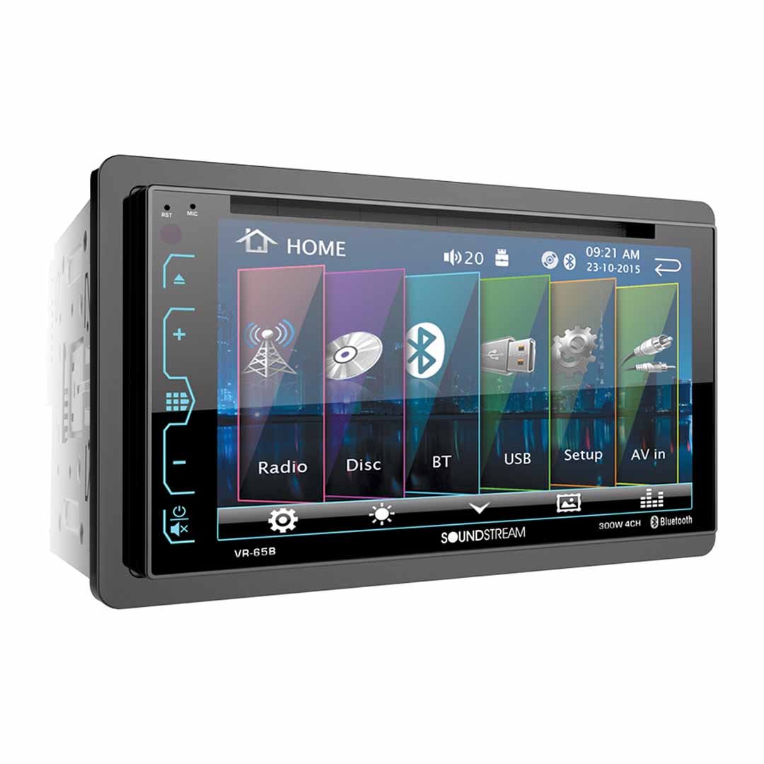 Soundstream, Soundstream VR-65B, 2-DIN AptiX Source Unit w/ Bluetooth, & 6.2" LCD