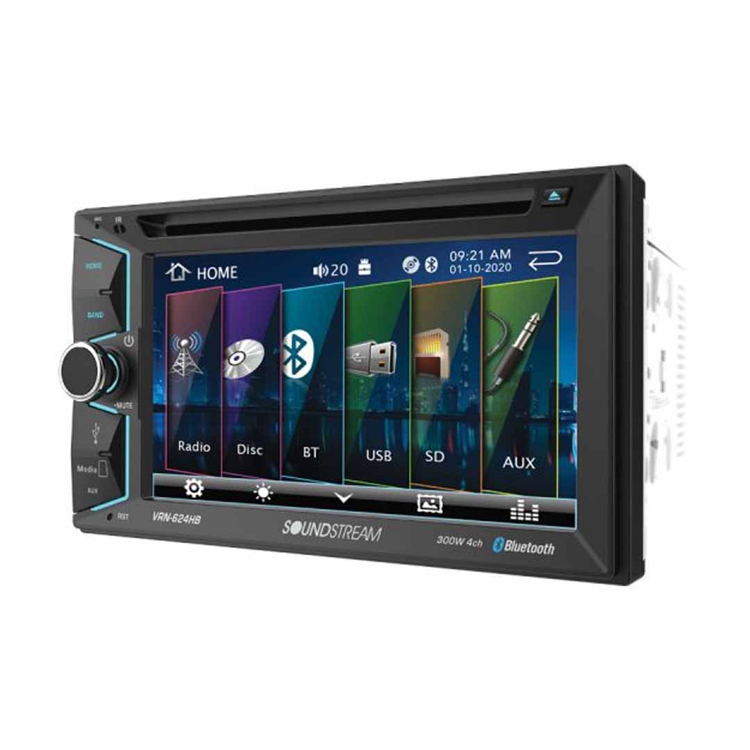 Soundstream, Soundstream VRN-624B, 2-DIN AptiX Source Unit w/ iGO GPS, Bluetooth, & 6.2" LCD