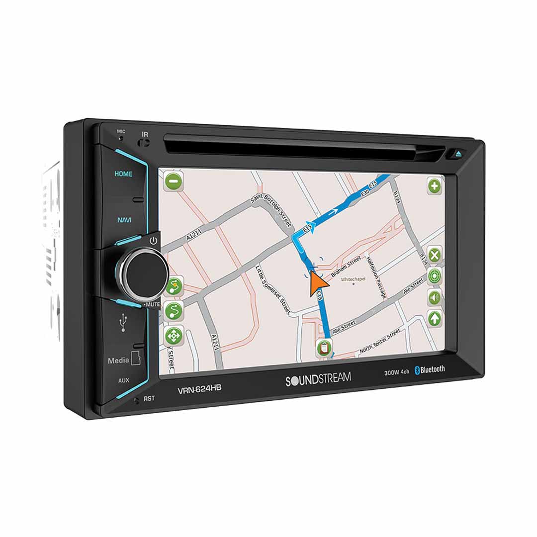 Soundstream, Soundstream VRN-624B, 2-DIN AptiX Source Unit w/ iGO GPS, Bluetooth, & 6.2" LCD