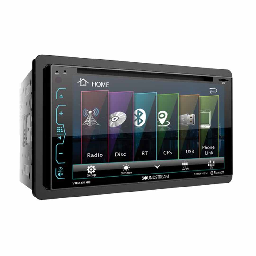 Soundstream, Soundstream VRN-65HB, 2-DIN AptiX Source Unit w/ iGO GPS, PhoneLink, Bluetooth, & 6.2" LCD