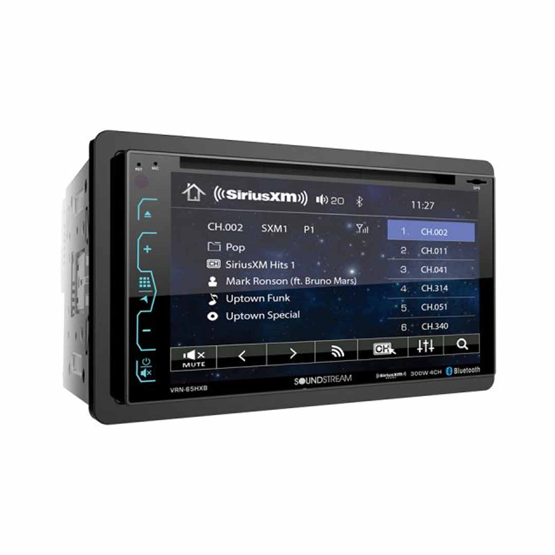 Soundstream, Soundstream VRN-65HXB, 2-DIN AptiX Source Unit w/ iGO GPS, PhoneLink, SXM Ready, & 7" LCD