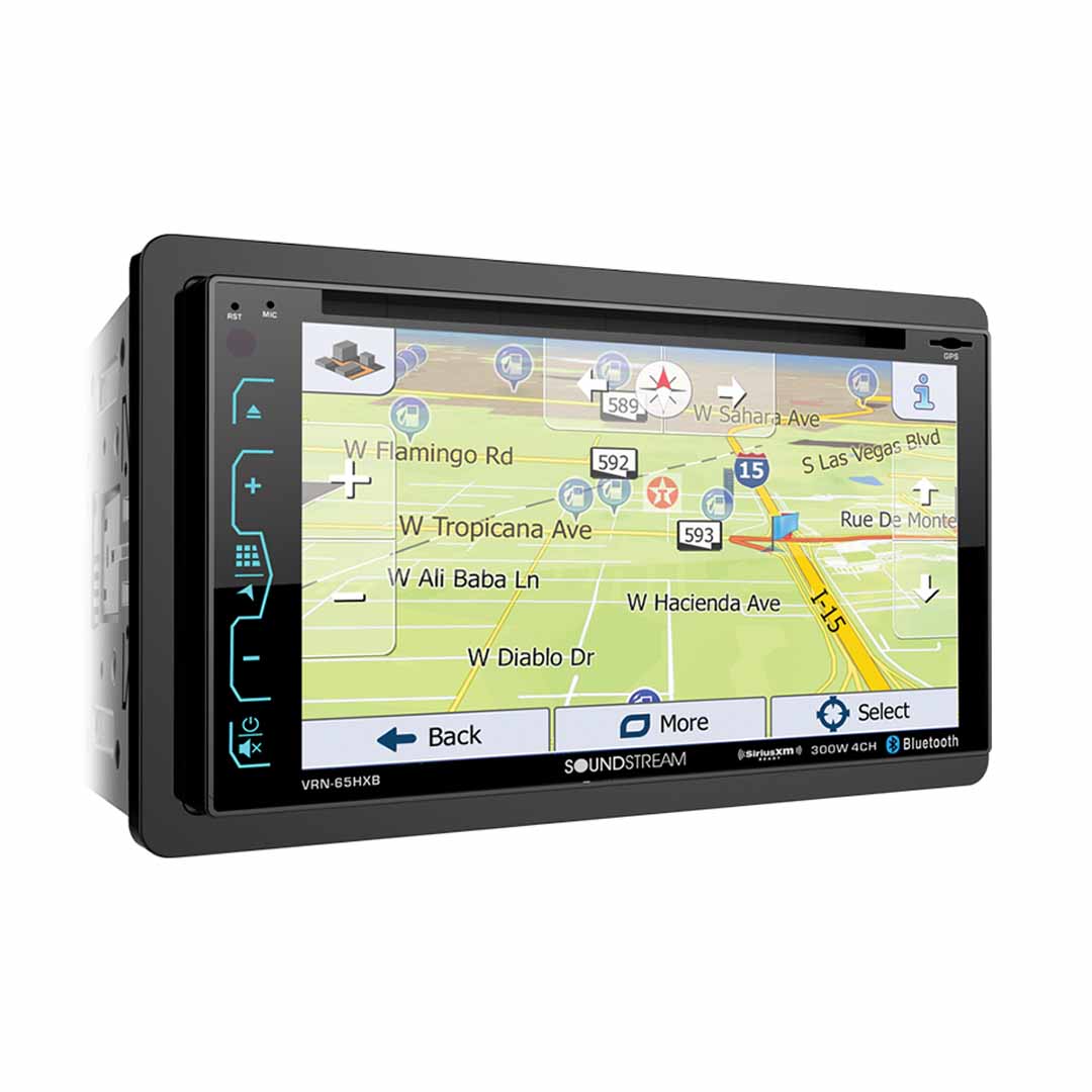 Soundstream, Soundstream VRN-65HXB, 2-DIN AptiX Source Unit w/ iGO GPS, PhoneLink, SXM Ready, & 7" LCD