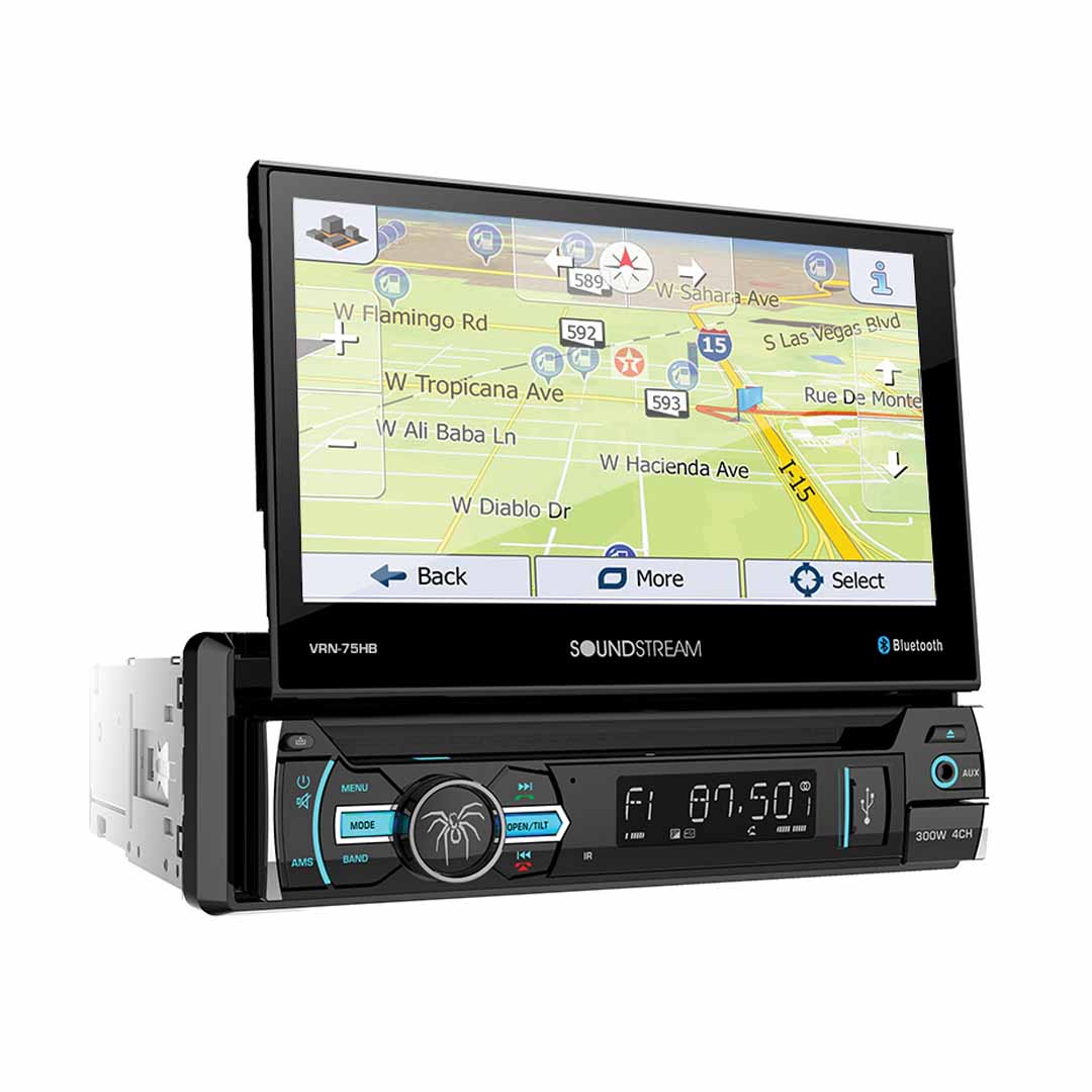 Soundstream, Soundstream VRN-75HB, 1-DIN AptiX Source Unit w/ iGO GPS, PhoneLink, Bluetooth, & 6.2" LCD