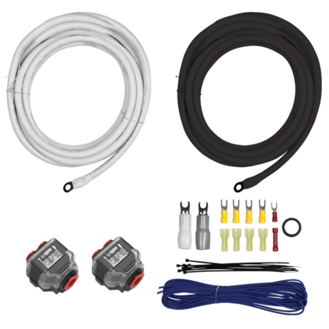 T-Spec, T-Spec V10-D108K, V10 Marine - 8Ga Add-A-Amp Kit For 4 AWG Power Kits