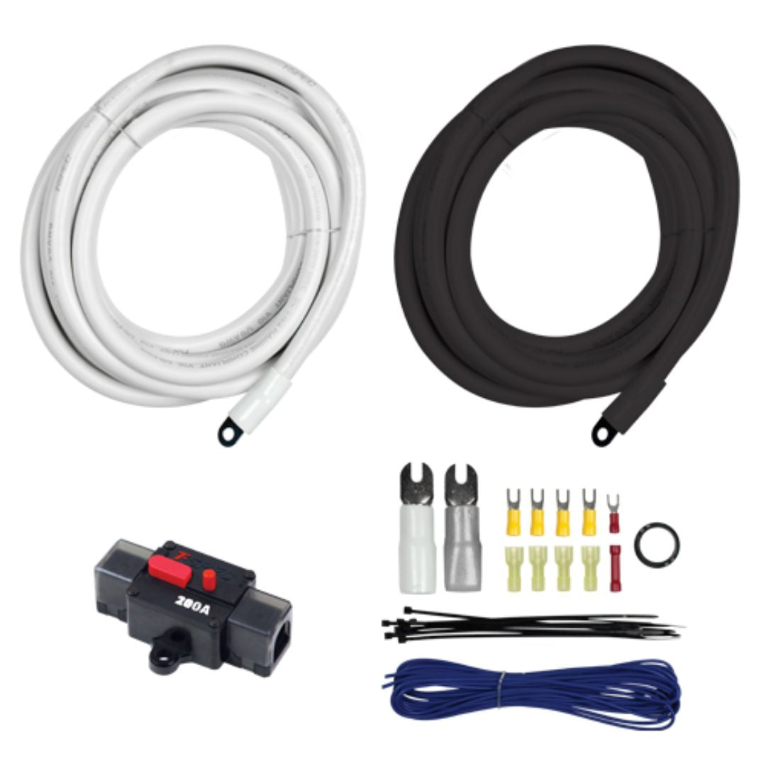 T-Spec, T-Spec V10-S1001, V10 Marine - 10Ft 1/0 AWG Kit W/Circuit Breaker