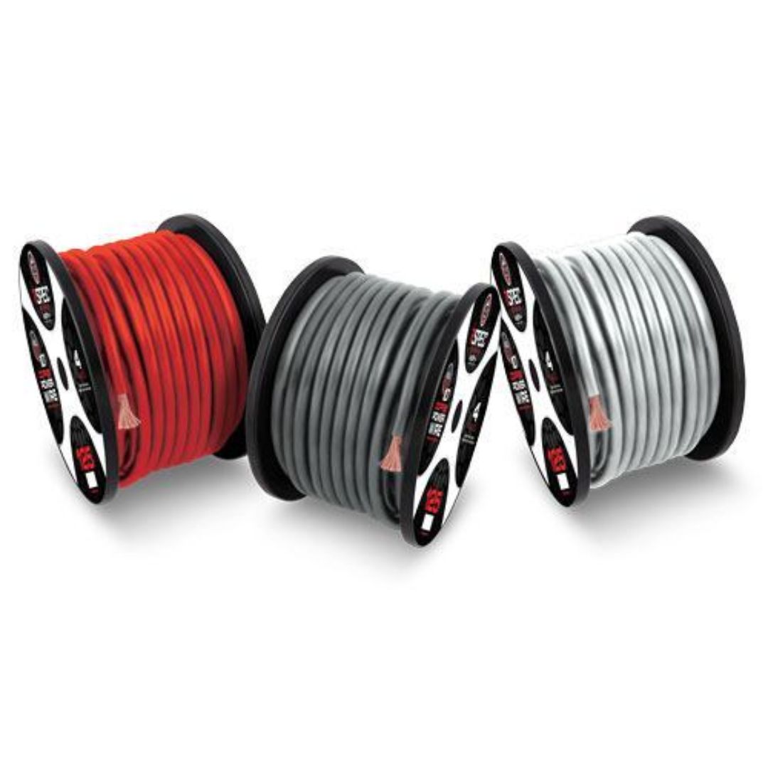 T-Spec, T-Spec V10GW-4100, 4 AWG 100Ft Matte Black OFC Power Wire - V10 Series