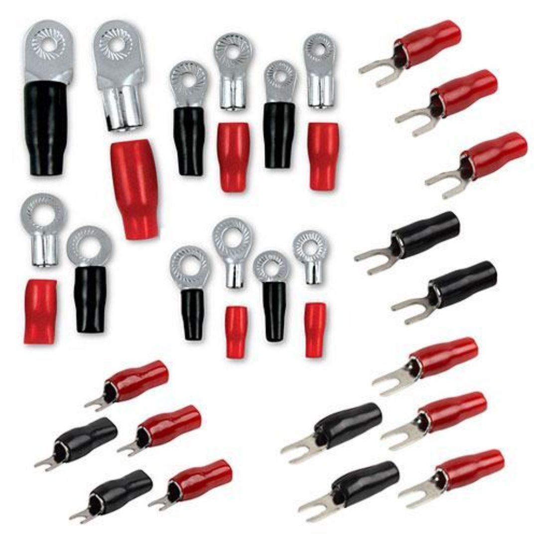 T-Spec, T-Spec V8-ST2-20, 8 AWG 1/4 Inch Spade Terminals 20Pk  - V8 Series