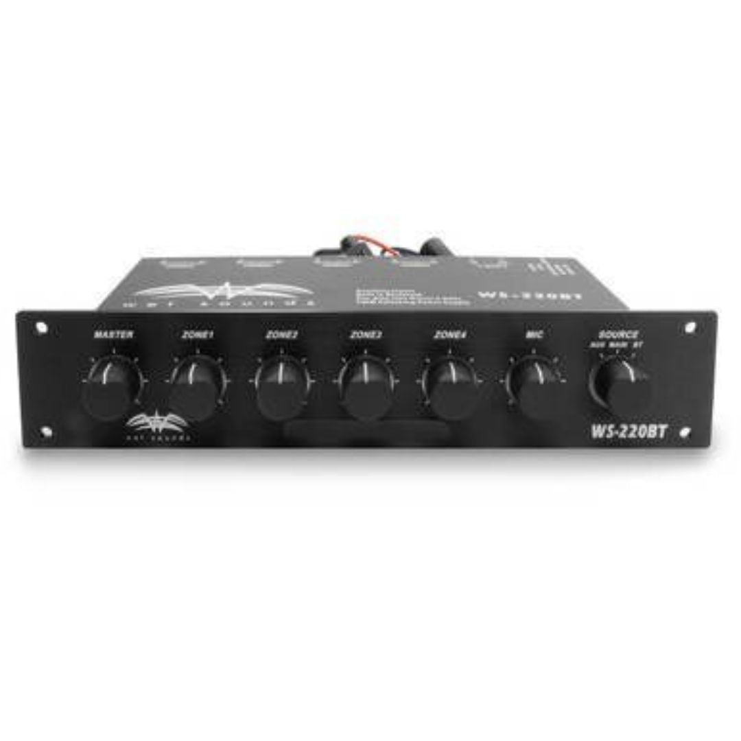 Wet Sounds, Wet Sounds WS-220 BT, Bluetooth Enabled 4 Zone Control and Built-In Mic