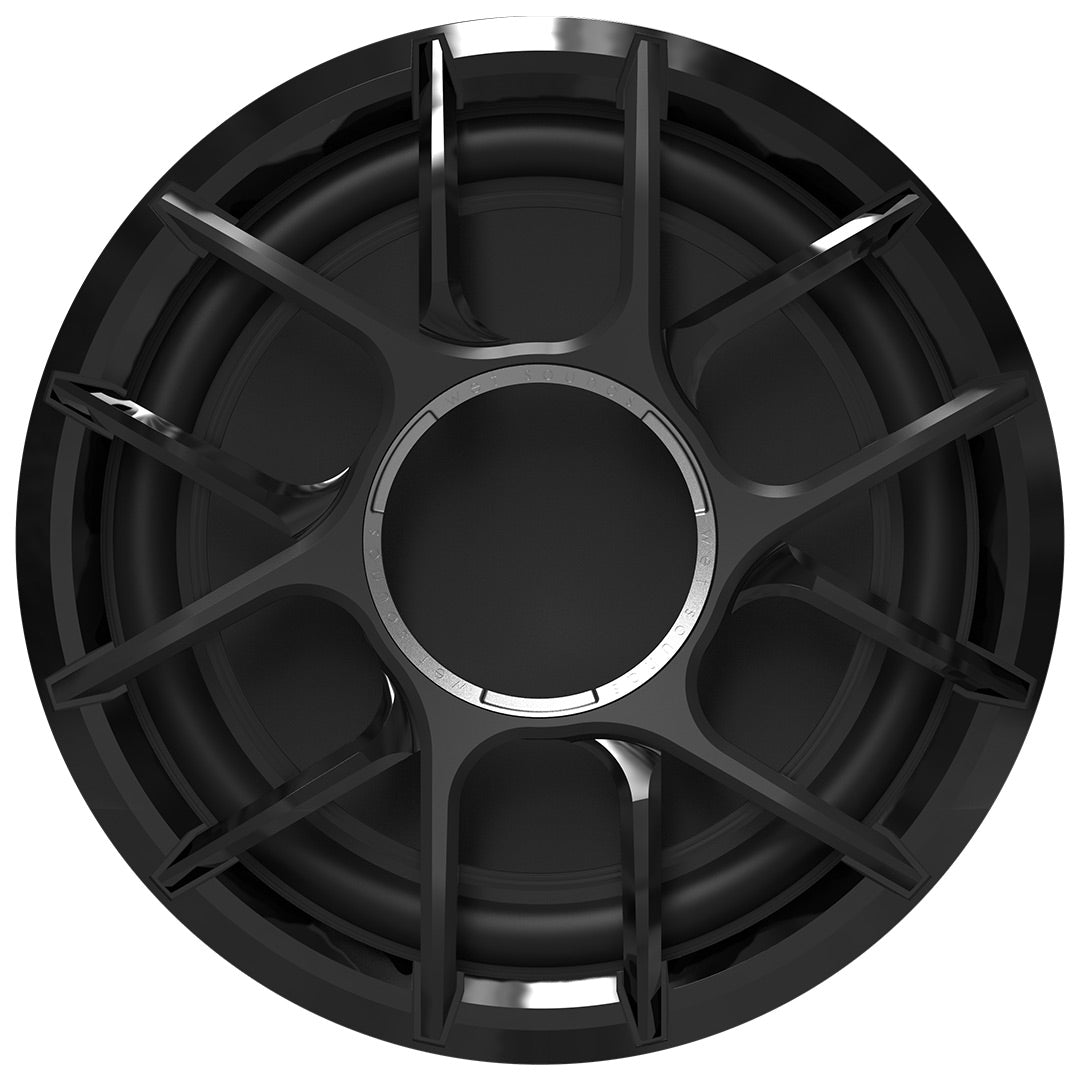 Wet Sounds, Wet Sounds ZERO 10 S4 XZ-B, Zero Series 10" 4 Ohm Single Voice Coil Marine Subwoofer (Black)