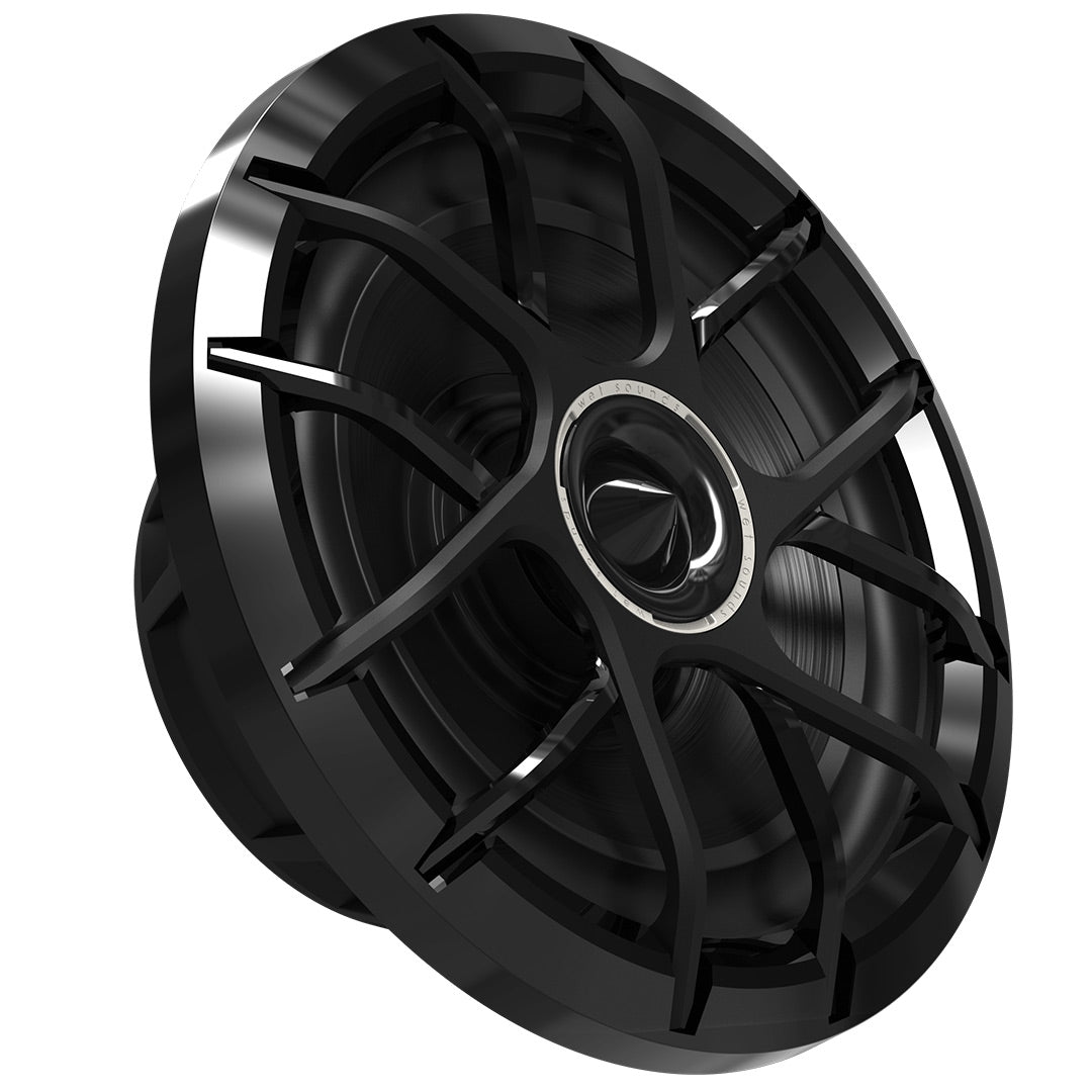 Wet Sounds, Wet Sounds ZERO 8 XZ-B, Zero Series 8" 2-Way Coaxial Marine Speakers w/ Horn Tweeter (Black)