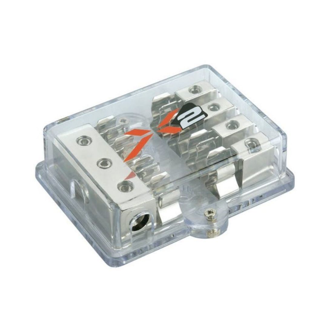 Scosche, X2 by Scosche X2ADB4, Inline AGU Quad Fuse Distribution Block